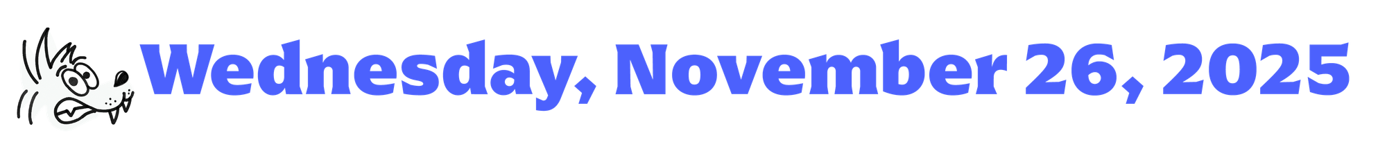 COYOTE Calendar: November 20–November 26