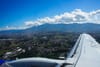 San José, Costa Rica, from a plane window.